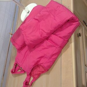Girls Pink Snowbibs size 5-6 by London Fog